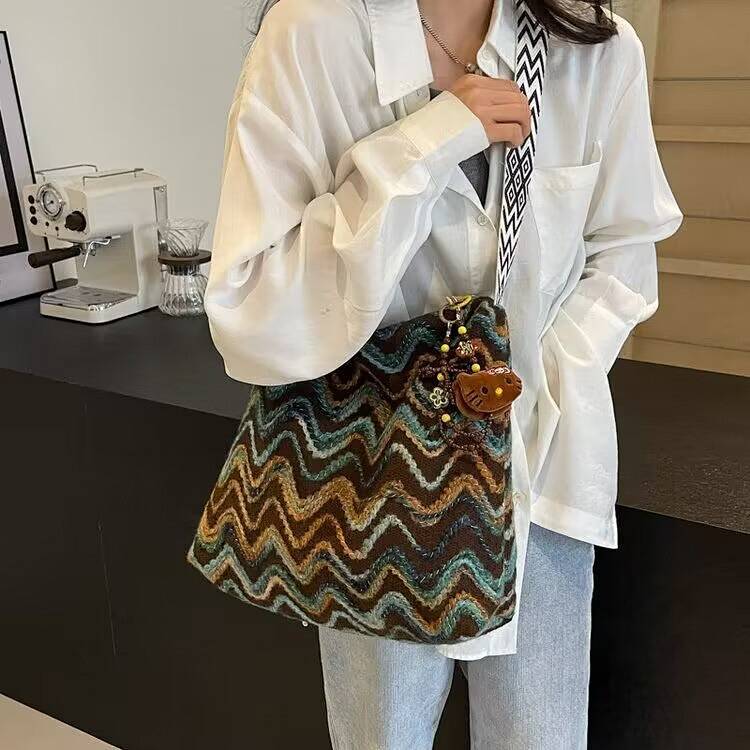 New Commuter Messenger Bag Canvas Bag Bucket Class Tote Shoulder Bag zssz