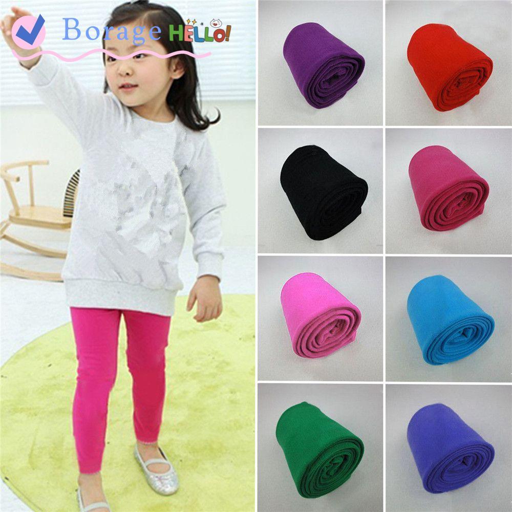 Vớ trẻ em BORAGE Nhung mùa đông Giữ ấm Quần giữ nhiệt