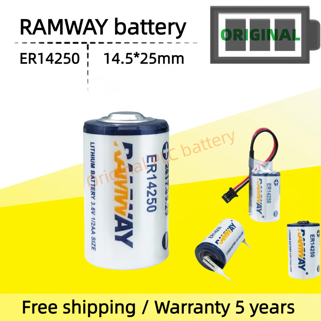 RAMWAY ER14250 Pin Servo 3.6V 1 / 2AA PLC Lập trình Pin ETC Đầu dò LS14250