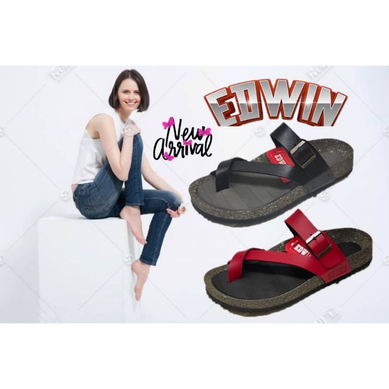 MC3 Edwin 100% ORI Dép Nữ Phong Cách Sống / Dép Nữ Thoải Mái / Sandal Perempuan Edwin / Dép xỏ ngón 
