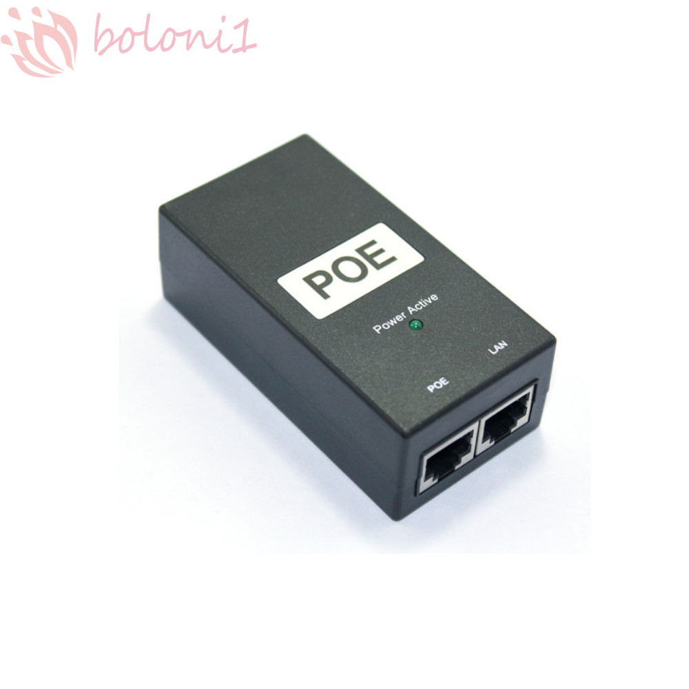 POE Power Injector, 24V / 48V 0.5A Nguồn POE Tương Thích, Bộ Định Tuyến Nguồn Điện Để Bàn Đầu Ra 100