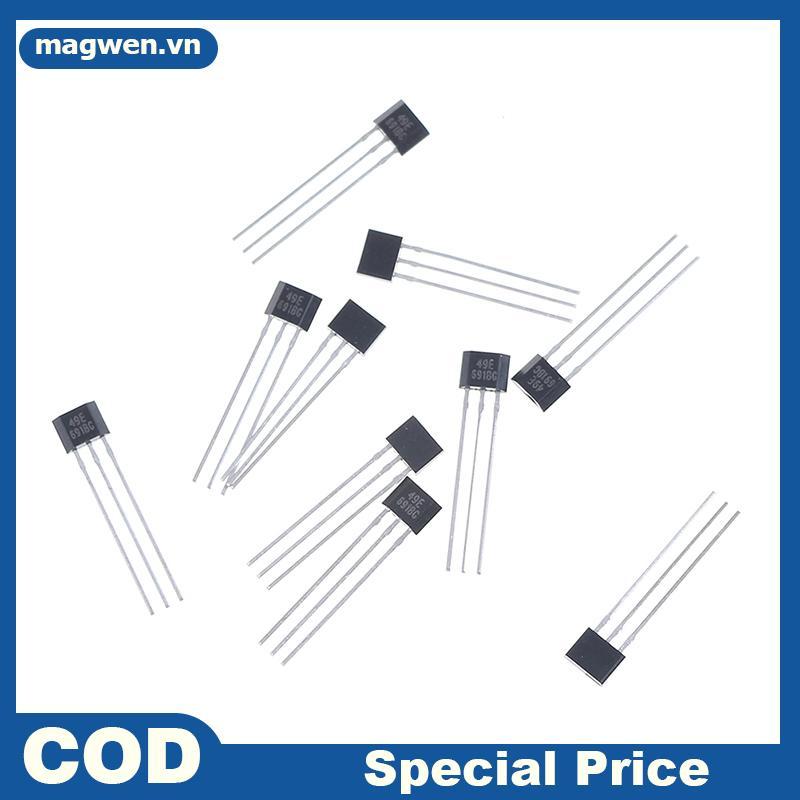 Magwen 10 Chiếc Hall element 49E OH49E SS49E Cảm Biến Tuyến Tính Hall Cảm Biến VN