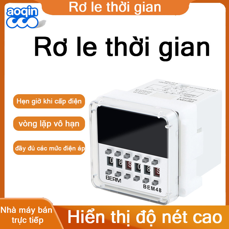 Rơ-le thời gian DH48S-S, bộ điều khiển thời gian chu kỳ loại 1Z và 2Z, bộ hẹn giờ trễ hiển thị số, đ
