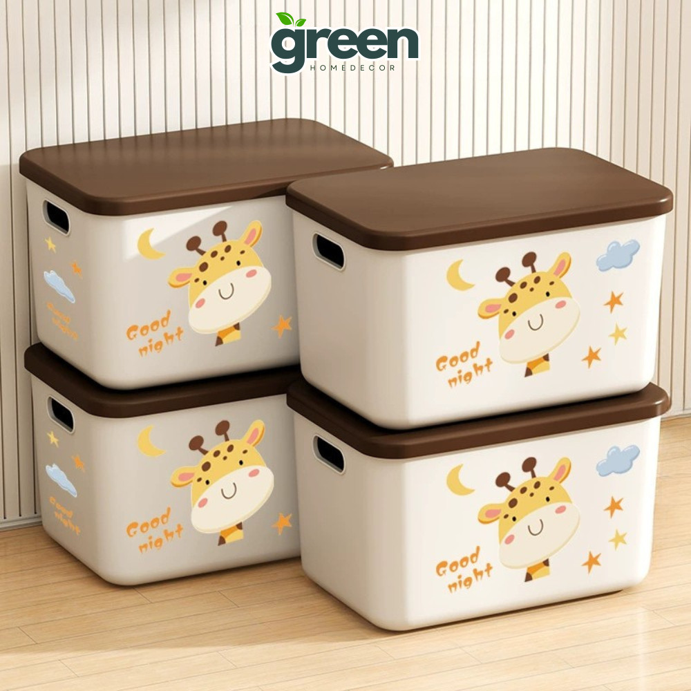 Hộp Nhựa Đựng Đồ Có Nắp Đa Năng Pami Home, Thùng Đựng Quần Áo, Đồ Chơi, Đồ Gia Dụng Gọn Gàng