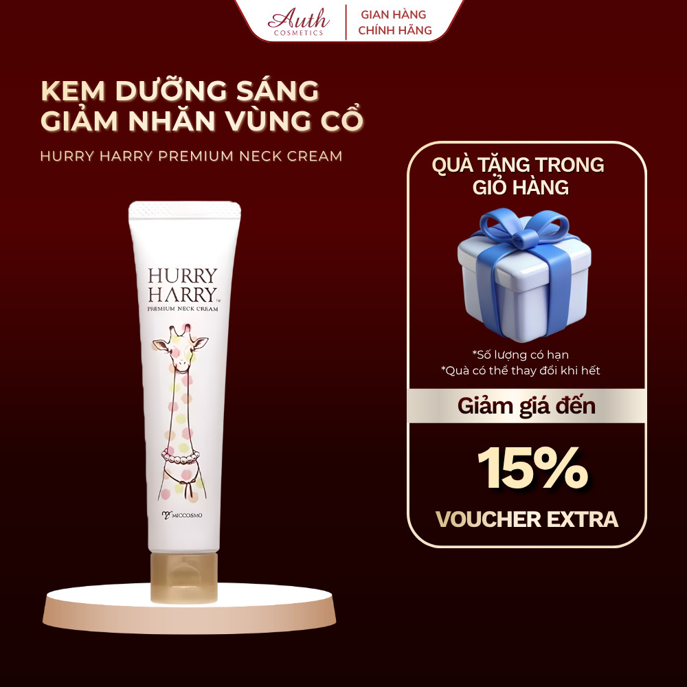 Kem dưỡng ẩm cho vùng cổ Miccosmo Hurry Harry Premium Neck Cream 40g
