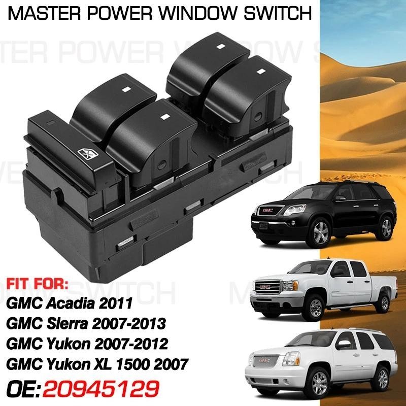 Công tắc điều khiển nâng cửa sổ phía trước bên trái 20945129 Dành Cho GMC Acadia 2011 Cho GMC Sierra