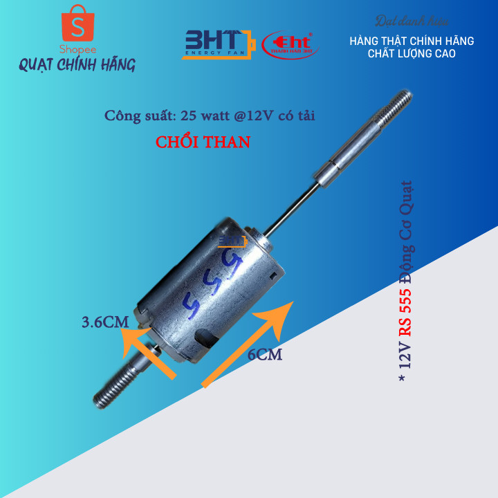 Moter 545-555-755 12v sử dụng bình ắc quy DC12v