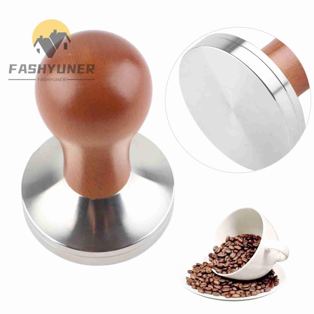 FASHYUNER Espresso Tamper, Tay cầm bằng gỗ Tay cầm tiện dụng Cà phê Tamper, Dụng cụ Barista chuyên n