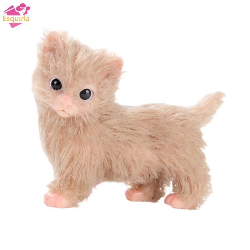Esquirla Mô Phỏng Búp Bê Mèo Con Silicon Đầy Đủ Mềm Búp Bê Kitty Silicon Dài