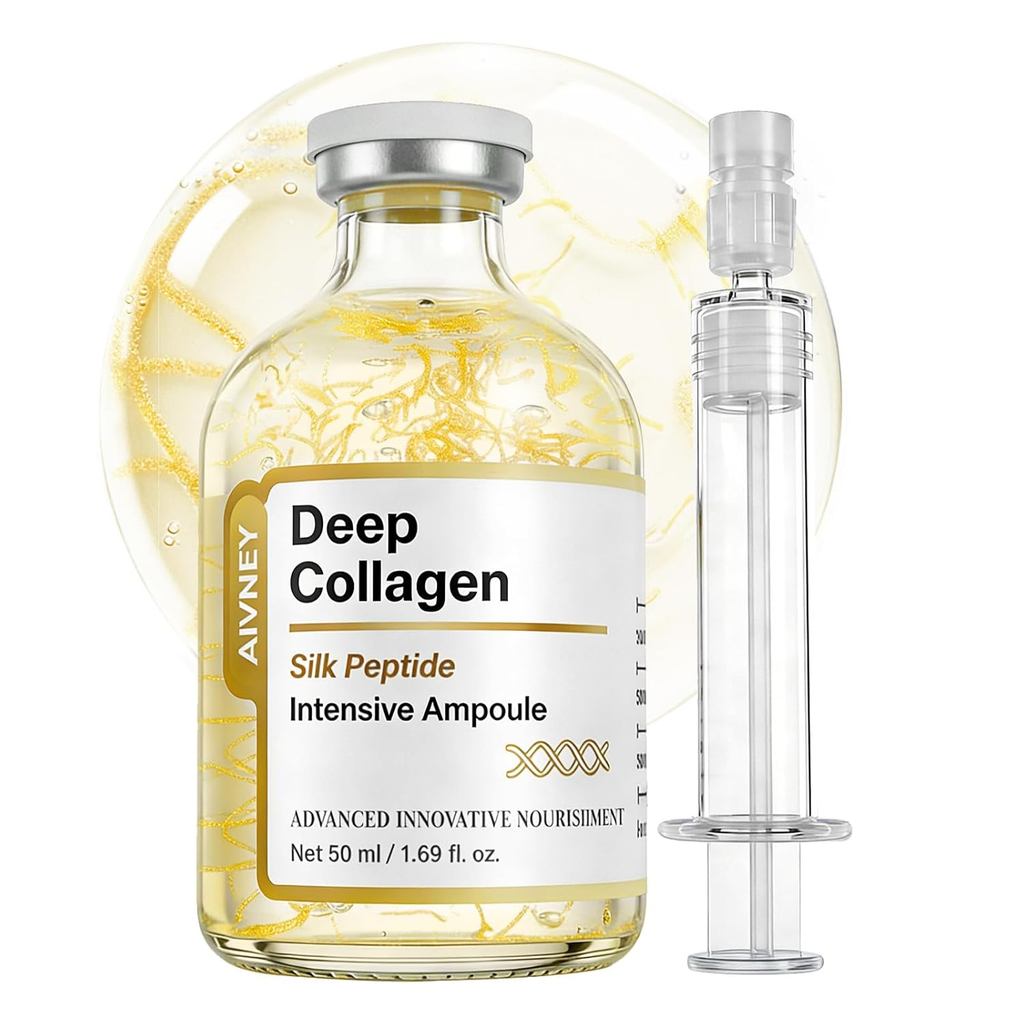 Tinh chất nâng cơ tăng cường Silk Peptide, chứa Peptide đồng, Ampoule Collagen sâu, Tinh chất chống 