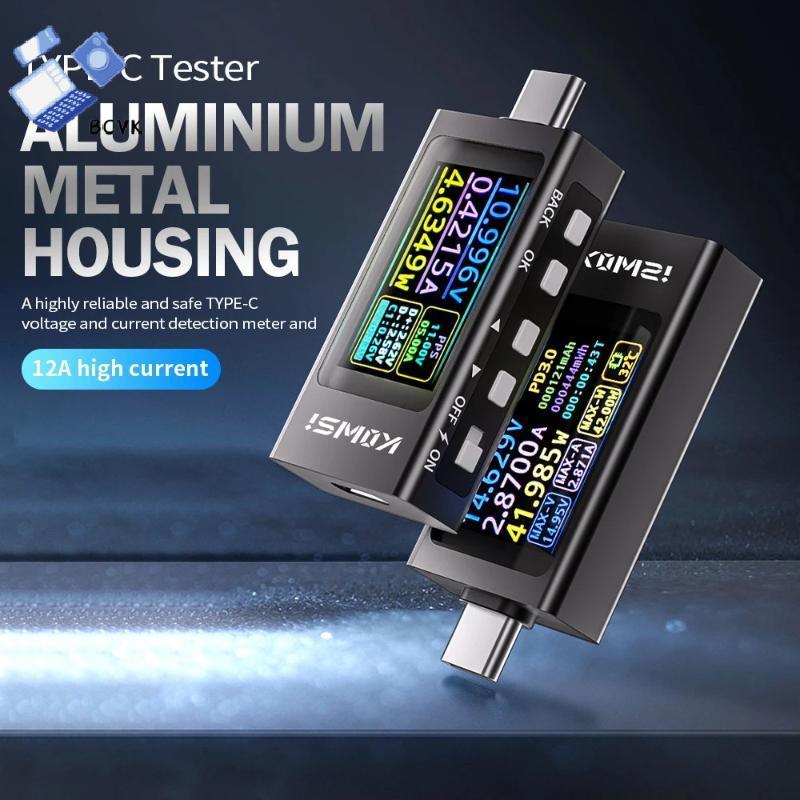 [BCVK] Màn hình kỹ thuật số đa chức năng KWS-X1 Ampe kế điện áp DC Đồng hồ đo công suất Type-C Máy k