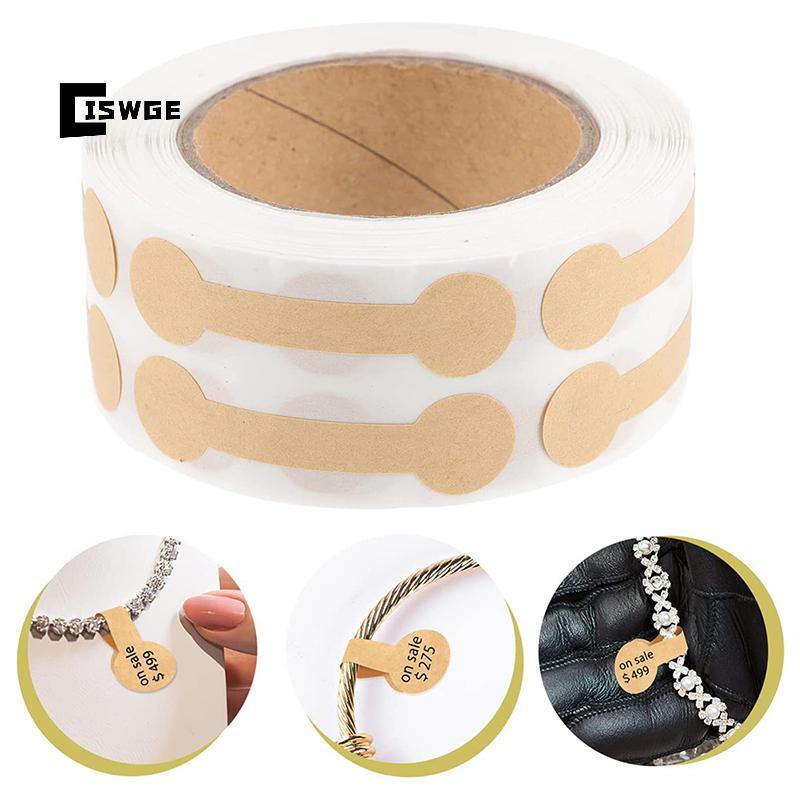 Nhãn Tự Dính Cho Phụ Kiện Trang Sức - Thẻ Dumbell Necklace & Nhẫn - Hộp 500 Chiếc [MỚI]