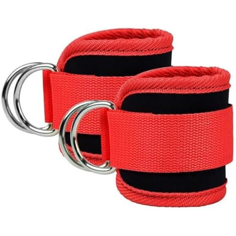 Ankle Straps Ankle Resistance Bands Wrist Cuffs Padded Straps Adjustable Fitness Glute Kickback D-Ri