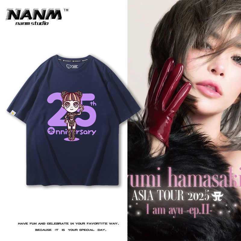 Áo Thun Ngắn Tay Kỷ Niệm 25 Năm Buổi Hòa Nhạc Hamasaki Ayumi - Đồng Phục Cho Người Hâm Mộ