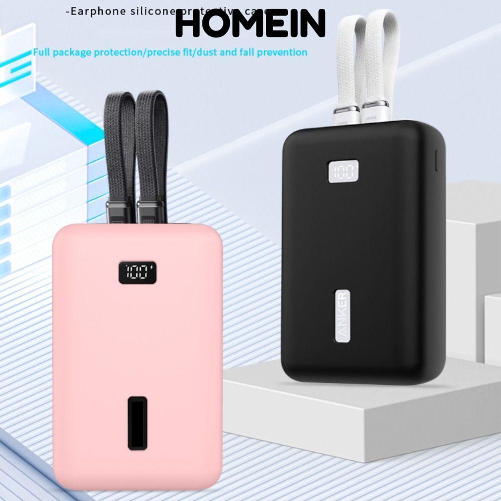 Bảo vệ bộ sạc di động HOMEIN, Túi sắp xếp chống sốc chống rơi, Vỏ bảo vệ toàn diện bằng silicon mềm 