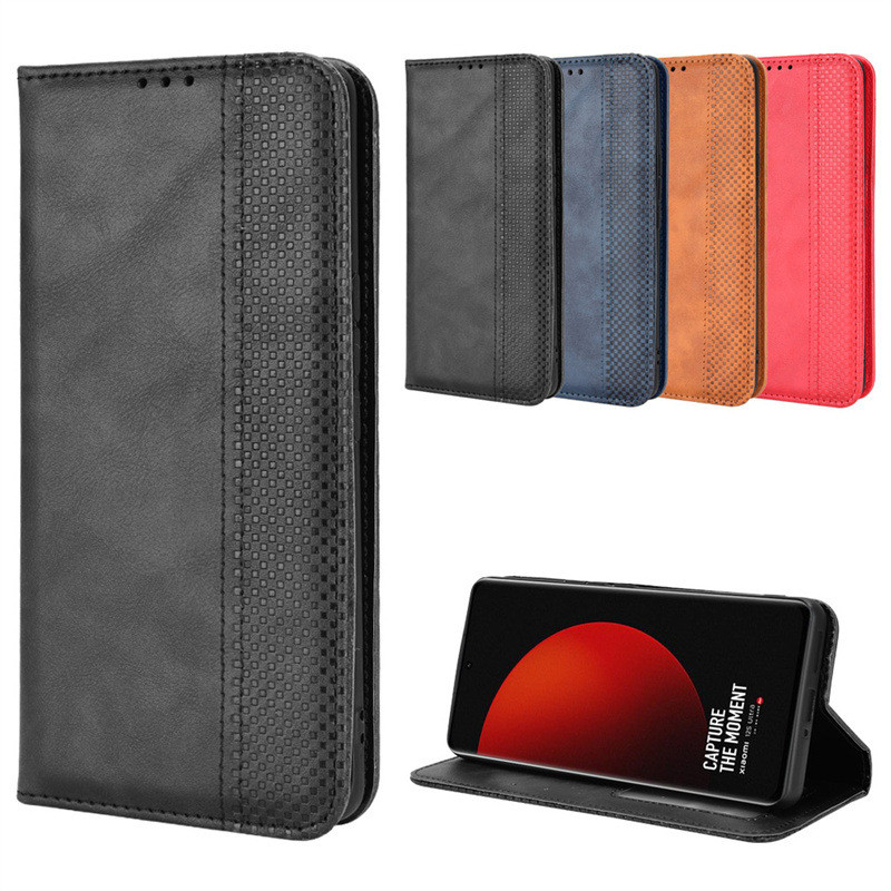 Thích hợp cho Xiaomi 12S Ultra Ốp điện thoại Xiaomi 12S Ultra Vỏ da điện thoại Thẻ lật từ tính