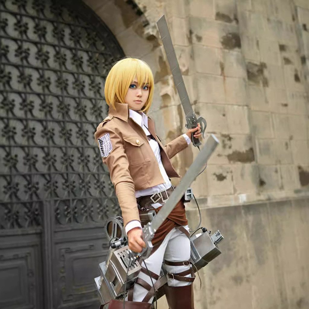 Tên lửa Titán Cosplay - Đồng phục Allen, Mikasa & Đội Trưởng Eren - Áo Khoác khảo sát quân đoàn