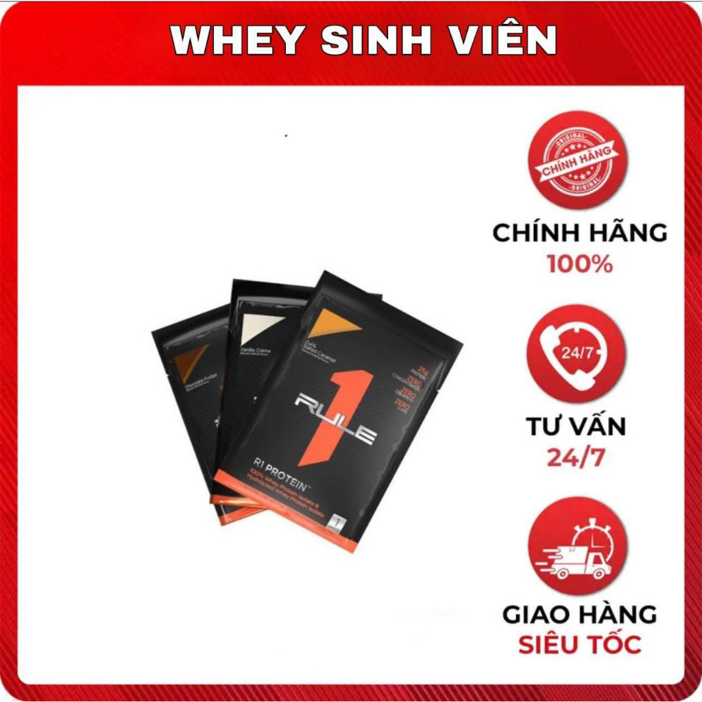 Sample Rule 1 Protein – Gói dùng thử Whey Isolate cao cấp (1 lần dùng) -  WheySinhVien MB