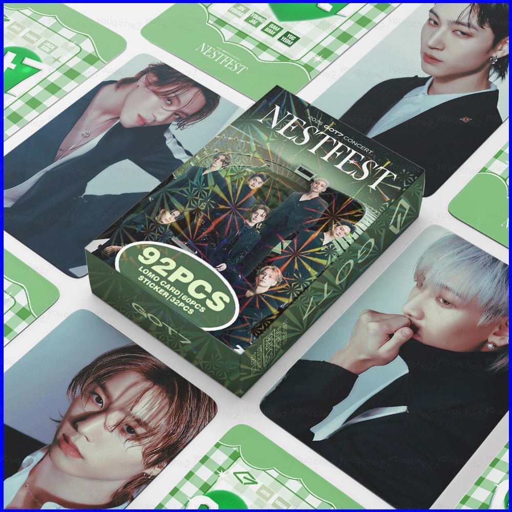 SV 92 Cái / bộ GOT7 Dán JinYoung NESTFEST LOMO Thẻ YoungJae Bưu Thiếp Bộ Sưu Tập Ngôi Sao KPOP Ngoại