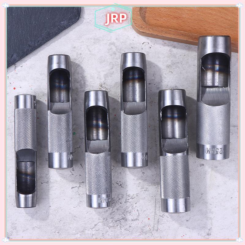 JRP 1 Da Đấm 3-25MM Lỗ Đục Lỗ Thép Tròn Da Thủ Công Lỗ Rỗng Đục Lỗ Cho Kim Loại Miếng Đệm Da Cao Su 