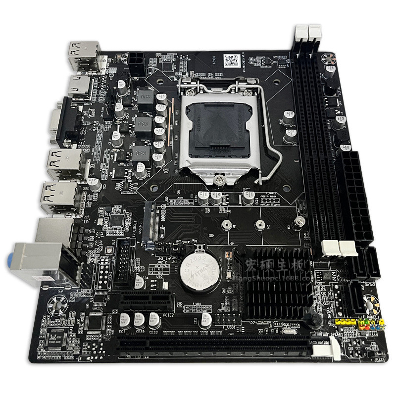 Bo mạch chủ máy tính H61 hoàn toàn mới Bộ nhớ DDR3 1155-Pin Hỗ trợ lõi kép Bộ tứ I3 I5 I7cpu 2025.12