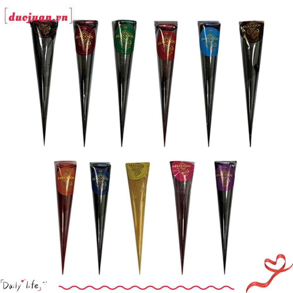 DUOJUAN Henna Tattoo Cream - Kem Henna dạng que màu nâu đen, dễ sử dụng