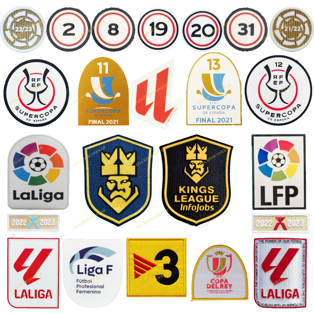 Miếng dán SUPERCOPA Tây Ban Nha & Premier League 23-24 - LALIGA Patch Kings League