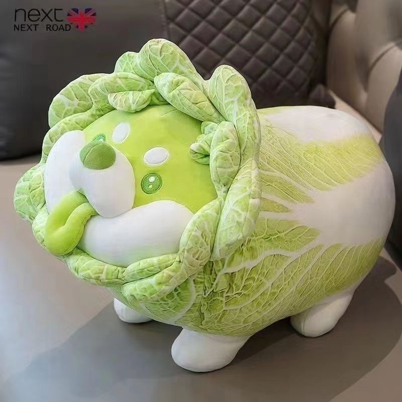 Vegetable Elf Internet Celebrity Cabbage Plush Toy Cute Puppy Plush Toy Doll Girlfriend Sleeping Bir