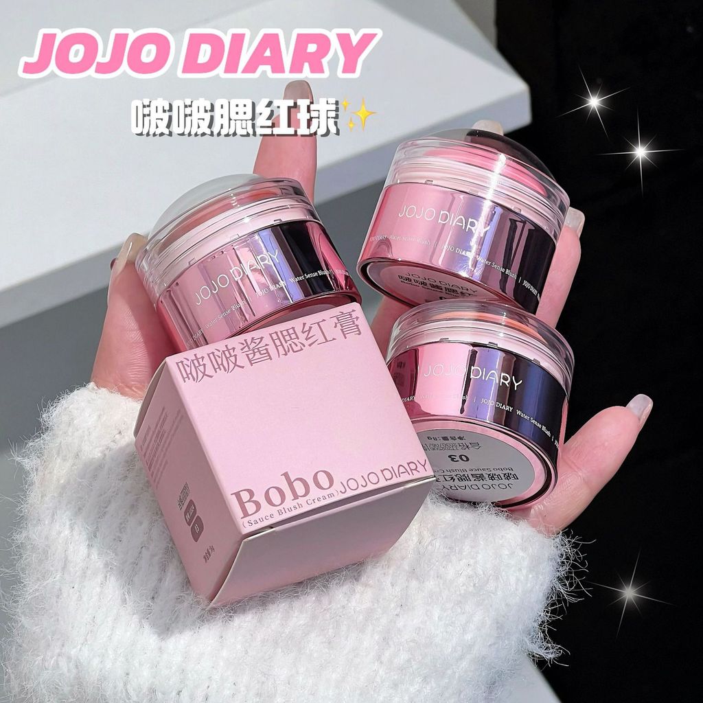 JOJO DIARY DIARY Bo Bo Bo Sauce Blush Cream Clear Low Saturation Tender Girl Water Gloss Skin Expans