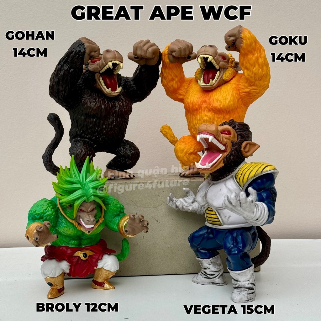(WCF - Sẵn - F1) Mô hình khỉ Dragonball - GreatApes Broly - Oozaru goku oozaru gohan oozaru broly gr