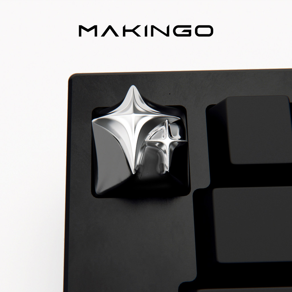 Makingo Star Keycap Độc đáo Keycap Kim loại tùy chỉnh Keycap Đơn gốc Esc Key Low Axis Low Keycap