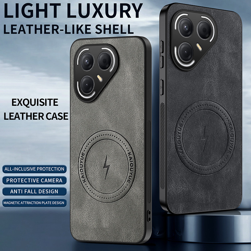 Dành Cho Tecno Pova 7 / 7 Pro / Ultra 5G LJ9 LJ8 LJ7 LJ6 Da Cừu Sang Trọng Từ Matte Cover Chống Rơi 