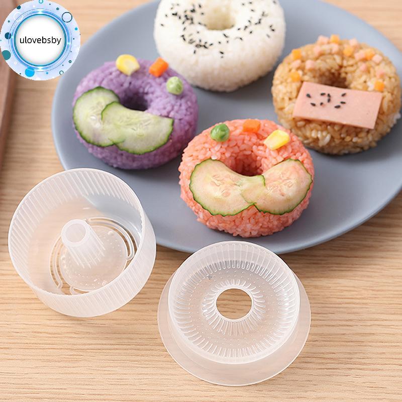 Ulovebsby Mùa Đi Học Donut Tròn Cơm Bóng Khuôn Chống Dính Máy Làm Sushi DIY Dễ Dàng Cơm Bóng Báo Chí