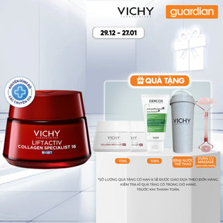 Kem Dưỡng Ban Đêm Vichy Liftactiv Collagen Specialist 16  Hỗ Trợ Cải Thiện 16 Dấu Hiệu Lão Hóa  50Ml 