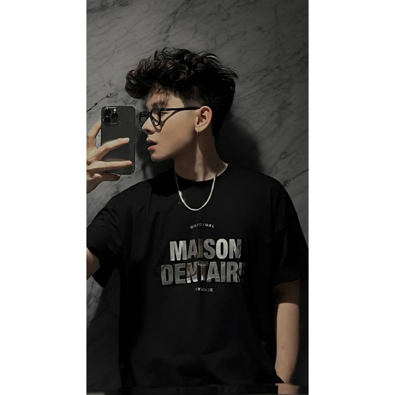[HOT] Áo phông unisex cotton cổ tròn áo thun nam nữ Maison Dentaire Byjolievn