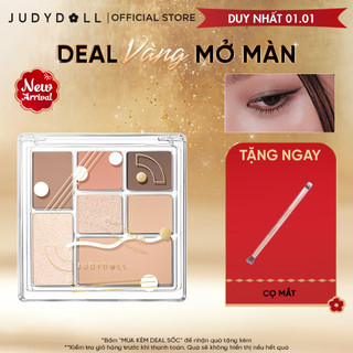  Phấn Mắt 7 Màu JUDYDOLL 8.5g Đa Năng Hiệu Ứng Nhũ Siêu Lấp Lánh Mịn Lì Dễ Tán Bền Màu Lên Màu Chuẩn 