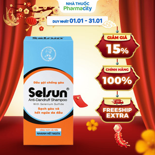  Dầu gội Selsun hỗ trợ cho da đầu gàu 1%  250ml  