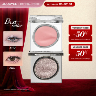  Bảng Phấn Mắt Đơn JOOCYEE Đa Dạng Đơn Sắc Dễ Tán Lâu Trôi Mịn Màng Nhũ Sáng Bóng Bẩy Tiệp Da Mỏng Nhẹ Nổi Bật Bền Màu Thời Trang Cá Tính 1.1g 