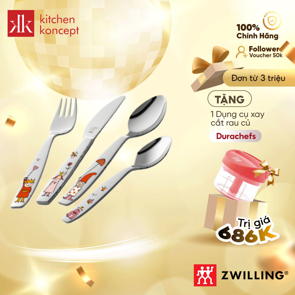 Bộ Muỗng Nĩa Trẻ Em Emilie Zwilling Children's Flatware - 4 Món