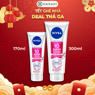   DAILY  Serum Dưỡng Thể Nivea Sáng Da Mờ Thâm Nám Extra Bright 10 Super Vitamins Hasaki 