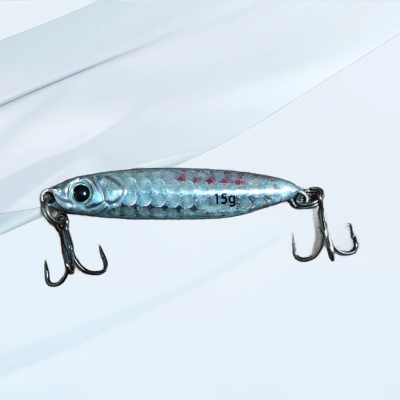 Mới Đúc Sắt Tấm Dẫn Cá Màu Xanh Cá Dẫn Cá Móc Cá Nâng-Mouth Mullet Biển Bass Mullet Mullet Bionic Mồ