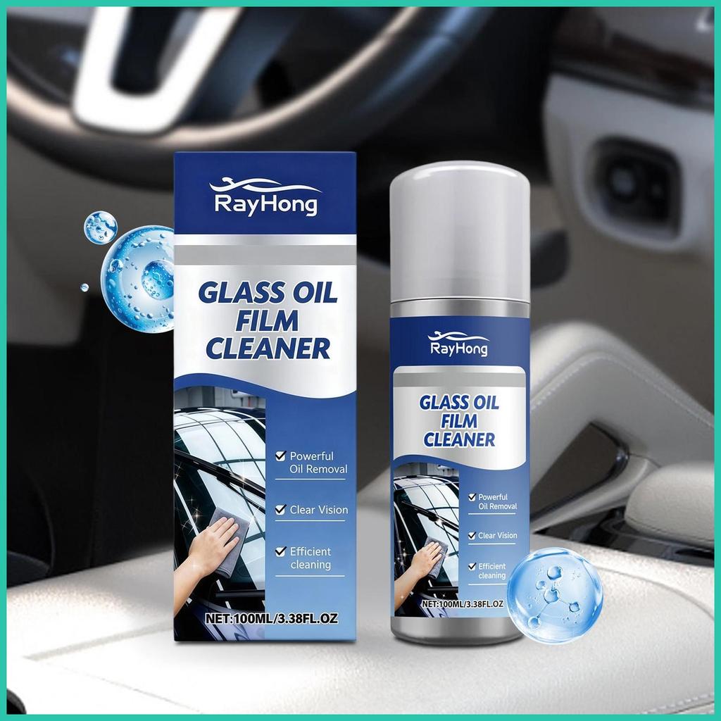 Máy làm sạch màng dầu cửa sổ ô tô 100ml Xịt nhanh chống sương mù mạnh mẽ Kính chắn gió ô tô cho chiế
