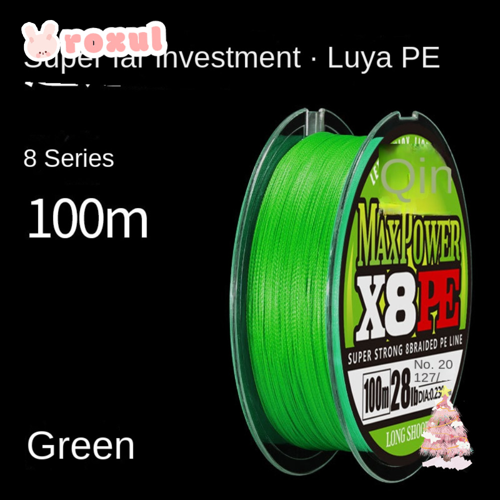 Dây câu ROXUL, Dây câu cá co giãn 100m, Dây đơn PE câu cá phong cách 100m