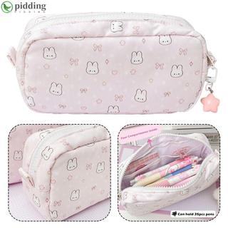 Túi đựng bút PIDDING, Bút chì đa chức năng Bowknot Rabbit, Túi đựng văn phòng phẩm cảm ứng mềm Kawaii Back To School