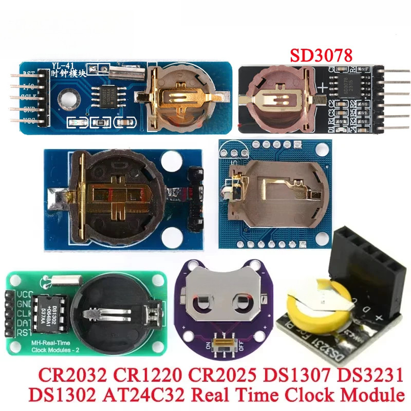 2-5 chiếc DS3231 AT24C32 IIC SD3078 DS1302 Mô-đun đồng hồ chính xác DS1307 Mô-đun bộ nhớ mini Thời g
