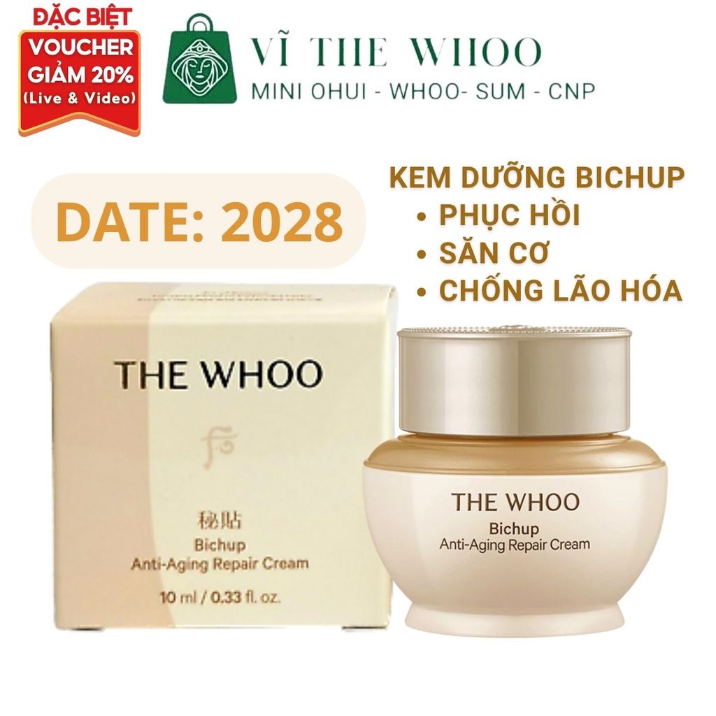 Kem dưỡng Whoo Bichup nâng cơ, chống lão hóa Bichup Anti-Aging Repair Cream 10ml
