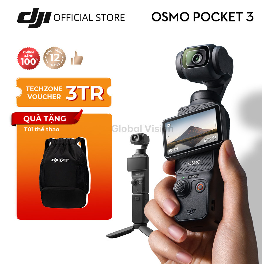DJI Osmo Pocket 3 gimbal tích hợp camera chất lượng 4K 120fps - Hàng chính hãng | BigBuy360 - bigbuy360.vn