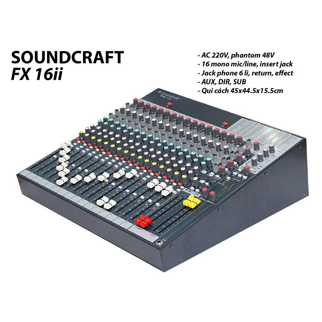 Mixer Soundcraft FX16II.Bảo Ngọc audio