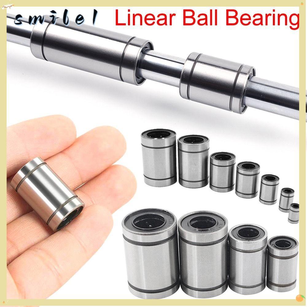 SMILE Bushing Thép Mạ Niken Cho Máy In Thanh Trục LM8UU LM10U LM12UU LM16UU