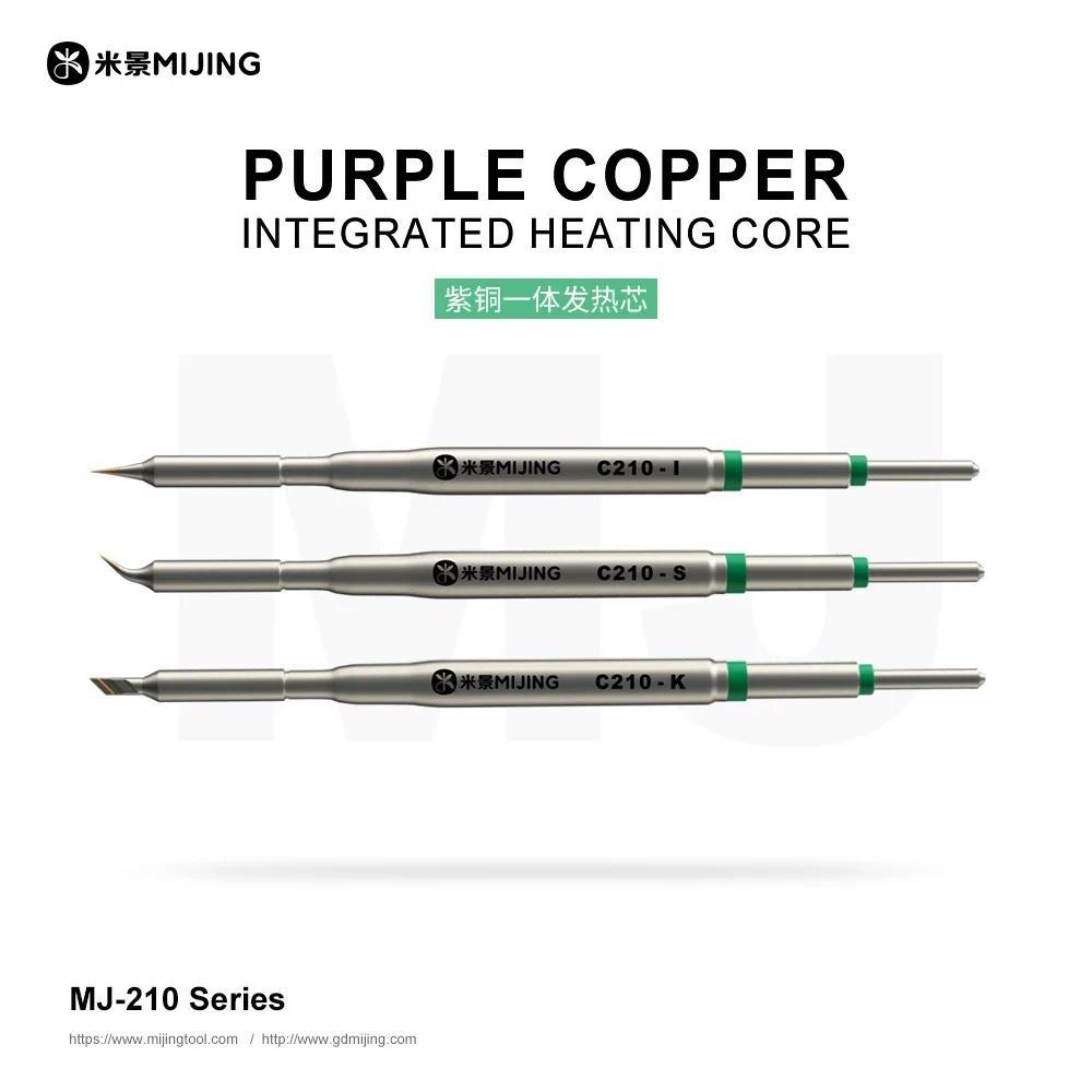 Mijing C210 Series Tích Hợp Đầu Mỏ Hàn Và Lõi Làm Nóng Hiệu Quả Dẫn Nhiệt Nhiệt Độ Phục Hồi Bộ Dụng 